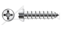 AISI 304 Stainless Steel (18-8) Oval Phillips® Drive Self-Drilling Screw