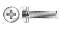 AISI 304 Stainless Steel (18-8) Pan Phillips® Drive Internal Tooth 410 Stainless Steel Washer Safety and Environmental Management System (SEMS) Machine Screw