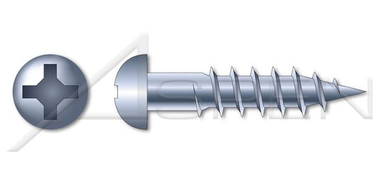 Round Phillips® Drive Steel Zinc Plated Wood Screw - Image 1