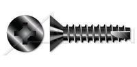 Steel Black Oxide and Oil Type "25" Flat Head Phillips® Drive Thread Cutting Screw