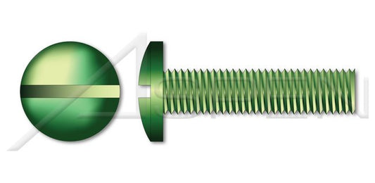 A4 Stainless Steel Pan Slot Drive Full Thread Metric Machine Screw - Image 1