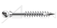 AISI 305 Stainless Steel (18-8) Type 17 Point Flat Trim Head Square Drive Deck Screw