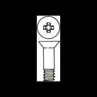 Round Head Machine Screw - Carbon Steel 1/4-28