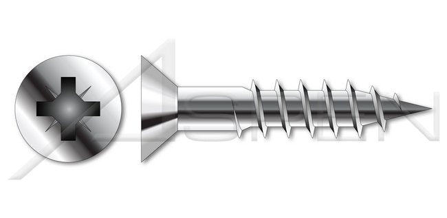 DIN 7997 Metric A2 Stainless Steel Flat Pozidriv® Alternative Drive Wood Screw - Image 1