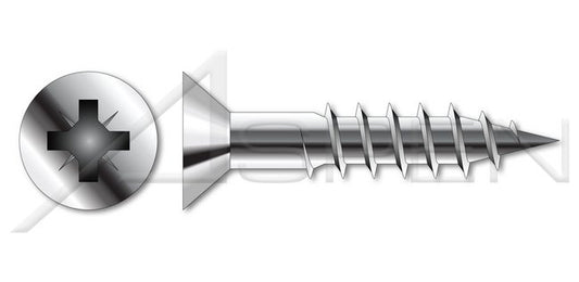 DIN 7997 Metric A2 Stainless Steel Flat Pozidriv® Alternative Drive Wood Screw - Image 1