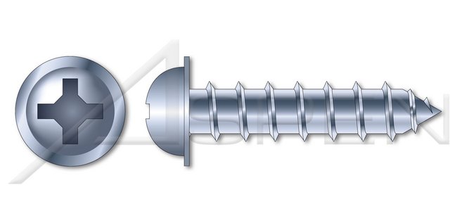 Steel Black Oxide Hex Indented Washer Head Full Thread Hi-Lo Self-Tapping Sheet Metal Screw - Image 1