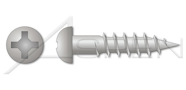 Round Phillips® Drive Aluminum Alloy 2024-T4 Wood Screw - Image 1