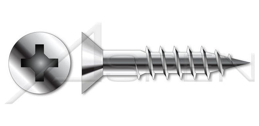Flat Phillips® Drive Brass Nickel Plated Wood Screw - Image 1