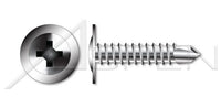 AISI 304 Stainless Steel (18-8) Type "AB" Pan Square Drive Self-Tapping Sheet Metal Screw