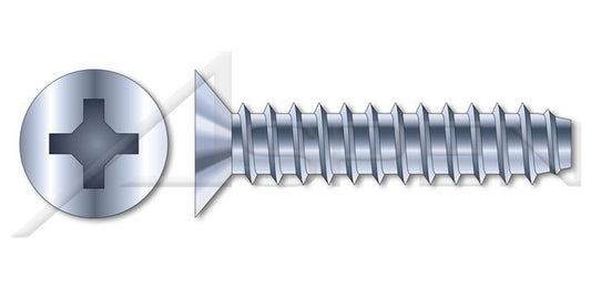 A2 Stainless Steel Flat Head Square Drive Full Thread Self-Tapping Sheet Metal Screw - Image 1