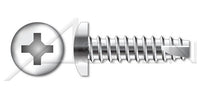 AISI 410 Stainless Steel Type "25" Pan Phillips® Drive Thread Cutting Screw