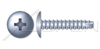 Steel Zinc Plated and Baked Type "25" Truss Phillips® Drive Thread Cutting Screw