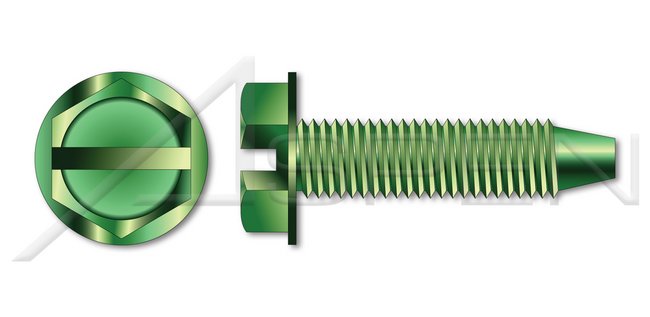 Steel Black Zinc Pan Slot Drive Full Thread Machine Screw - Image 1