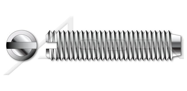 A2 Stainless Steel Cup Point Slotted Set Screw - Image 1