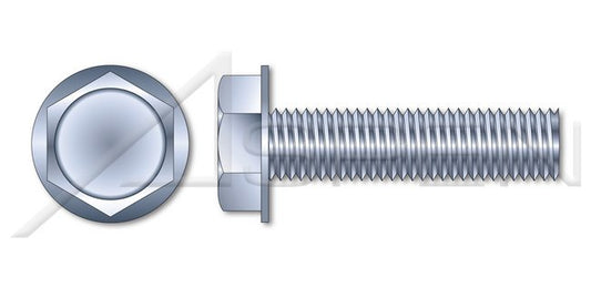 Steel Zinc Plated and Waxed Hex Indented Washer Head Trilobe Thread Rolling Screw for Metals - Image 1