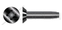 Steel Black Oxide and Waxed Flat Undercut Phillips® Drive Trilobe Thread Rolling Screw for Metals