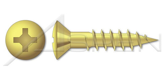 Oval Phillips® Drive Brass Wood Screw - Image 1