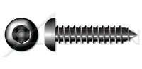 Steel Black Zinc Type "AB" Pan 6Lobe Torx® Drive Self-Tapping Sheet Metal Screw