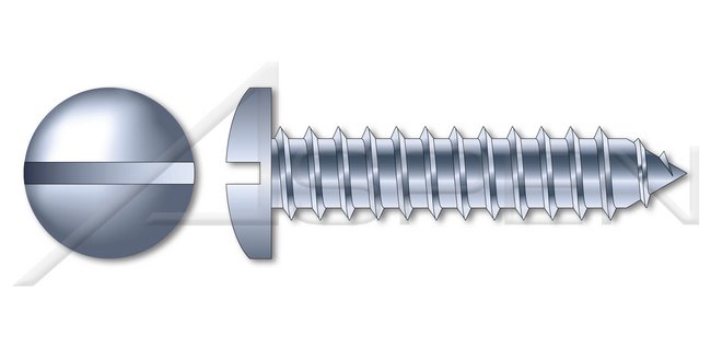 Steel Zinc Plated Locking Serrations Hex Slotted Indented Washer Head 7/16 Inch (in) A/F Threading Self-Drilling Machine Screw - Image 1