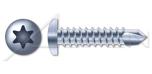 AISI 304 Stainless Steel (18-8) Type "A" Oval Slot Drive Self-Tapping Sheet Metal Screw - Image 1