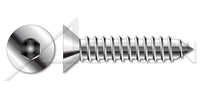 AISI 304 Stainless Steel (18-8) Type "A" Flat Phillips® Drive Self-Tapping Sheet Metal Screw