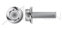 Steel Black Oxide Hex Indented Washer Slotted Full Thread Machine Screw