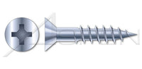 Flat Phillips® Drive Steel Zinc Plated Wood Screw