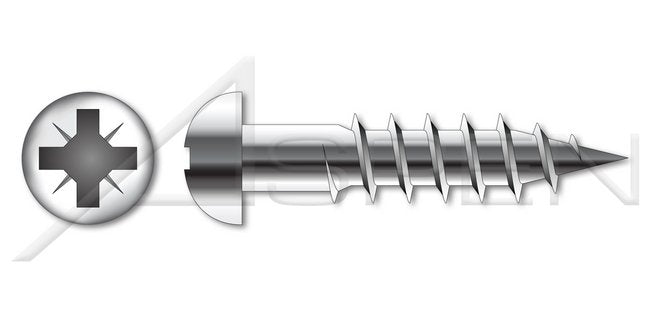 DIN 7996 Metric A2 Stainless Steel Round Pozidriv® Alternative Drive Wood Screw - Image 1
