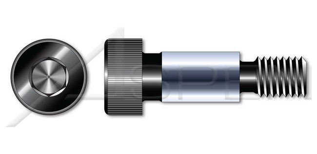 Unbrako® Metric Alloy Steel Plain Hex Socket Drive Shoulder Screw - Image 1