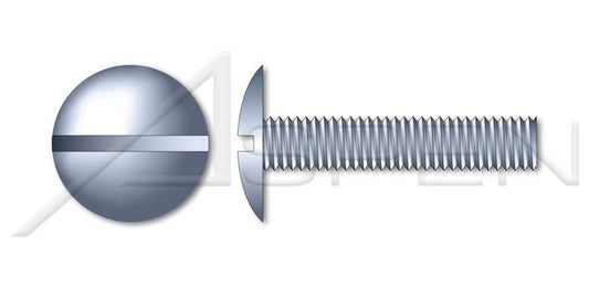 Steel Black Oxide Hex Indented Slotted Full Thread Machine Screw - Image 1