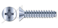 A4 Stainless Steel Flat Slot Drive Full Thread Self-Tapping Sheet Metal Screw