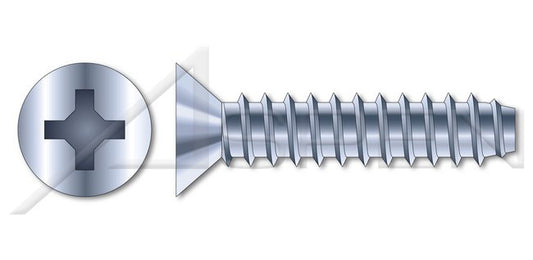 A4 Stainless Steel Flat Slot Drive Full Thread Self-Tapping Sheet Metal Screw - Image 1
