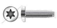 18-8 Stainless Steel Passivated and Waxed Pan 6Lobe Torx® Drive Trilobe Thread Rolling Screw for Metals