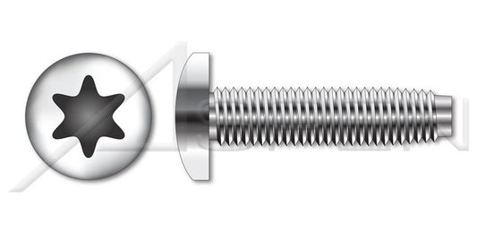 18-8 Stainless Steel Passivated and Waxed Pan 6Lobe Torx® Drive Trilobe Thread Rolling Screw for Metals - Image 1