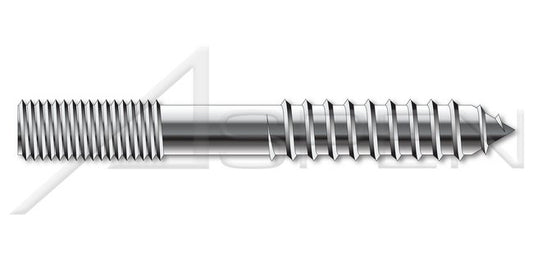 AISI 304 Stainless Steel (18-8) Plain Center Hanger Bolt - Image 1