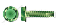 Steel Green Zinc and Baked Type "23" Hex Indented Washer Head Grounding Thread Cutting Screw