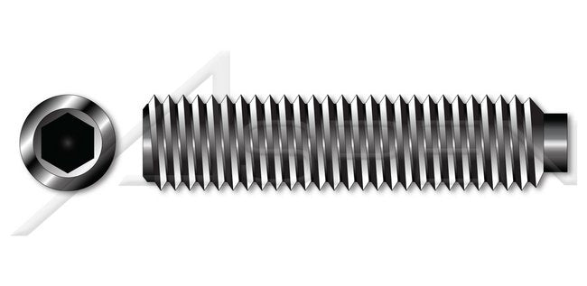Alloy Steel Half-Dog Point UNC Coarse Thread Hex Socket Set Screw - Image 1