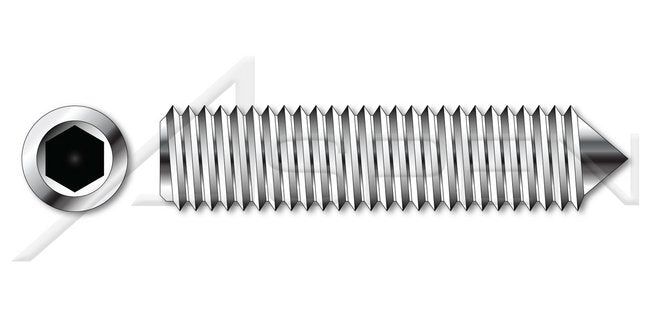 A4 Stainless Steel Cone Point Hex Socket Set Screw - Image 1