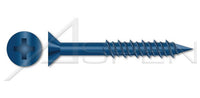 Steel Blue Ruspert Ceramic Coating Flat Phillips® Drive Concrete Screw