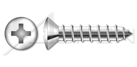 AISI 304 Stainless Steel (18-8) Type "A" Hex Indented Slotted Self-Tapping Sheet Metal Screw - Image 1