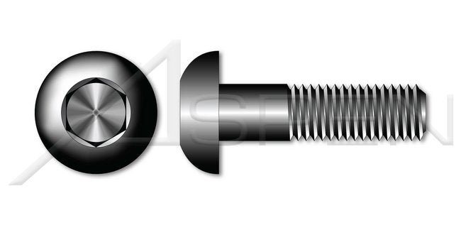 Holo-Krome® Class 12.9 Steel Black Oxide Button Head Hex Socket Cap Screw - Image 1
