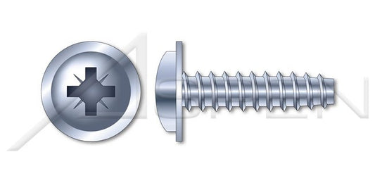 Steel Zinc Plated Pan Flange Head Pozi Drive Thread Rolling Screw for Plastics - Image 1