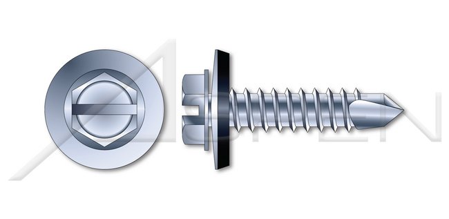 AISI 304 Stainless Steel (18-8) Type "A" Truss Slot Drive Self-Tapping Sheet Metal Screw - Image 1