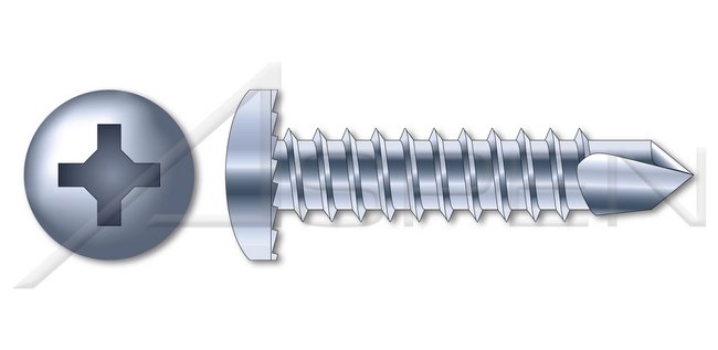 AISI 410 Stainless Steel Type "A" Pan Phillips® Drive Self-Tapping Sheet Metal Screw - Image 1