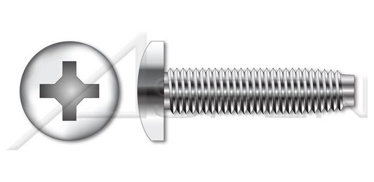 18-8 Stainless Steel Passivated and Waxed Pan Phillips® Drive Trilobe Thread Rolling Screw for Metals - Image 1