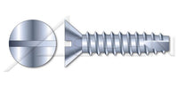 Steel Zinc Plated Type "25" Flat Head Slot Drive Thread Cutting Screw