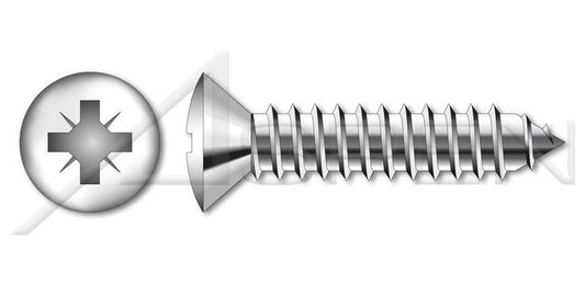 Steel Zinc Plated Type "A" Pan Head Phillips®/Slot Combo Drive Self-Tapping Sheet Metal Screw - Image 1