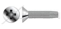 AISI 410 Stainless Steel Type "F" Flat Head Phillips® Drive Thread Cutting Screw
