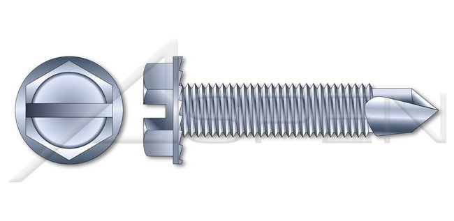 AISI 304 Stainless Steel (18-8) Type "B" Flat Slot Drive Self-Tapping Sheet Metal Screw - Image 1
