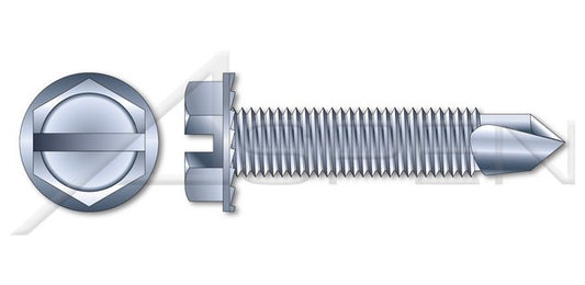 AISI 304 Stainless Steel (18-8) Type "B" Flat Slot Drive Self-Tapping Sheet Metal Screw - Image 1